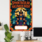Halloween blanco uitnodiging poster (Thuiskantoor)