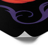 Halloween blanco uitnodiging poster (Hoek)