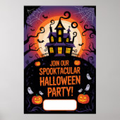 Halloween blanco uitnodiging poster (Voorkant)