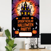 Halloween blanco uitnodiging poster (Thuiskantoor)