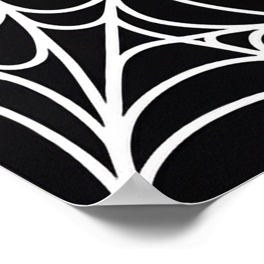 Halloween blanco uitnodiging poster (Hoek)