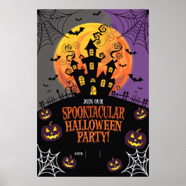 Halloween blanco uitnodiging poster