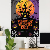 Halloween blanco uitnodiging poster (Thuiskantoor)