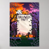 Halloween blanco uitnodiging poster (Voorkant)