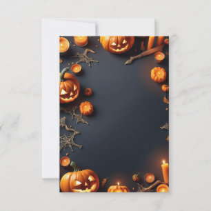 Halloween blanco uitnodigingskaart kaart