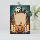 Halloween Blank Invitation Kaart (Staand voorkant)