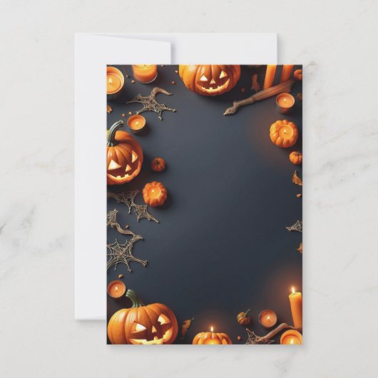Halloween Blank Invitation Kaart (Voorkant)