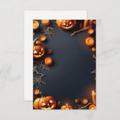 Halloween Blank Invitation Kaart (Voorkant / Achterkant)