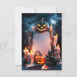Halloween Blank Invitation Kaart