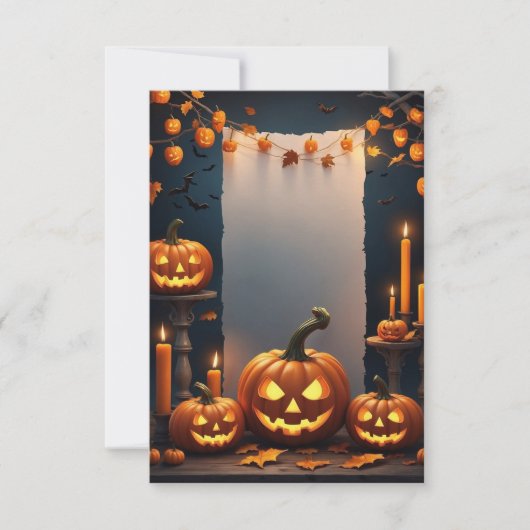 Halloween Blank Invitation Kaart (Voorkant)