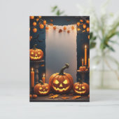 Halloween Blank Invitation Kaart (Staand voorkant)