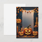 Halloween Blank Invitation Kaart (Voorkant / Achterkant)