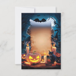 Halloween Blank Invitation Kaart #21