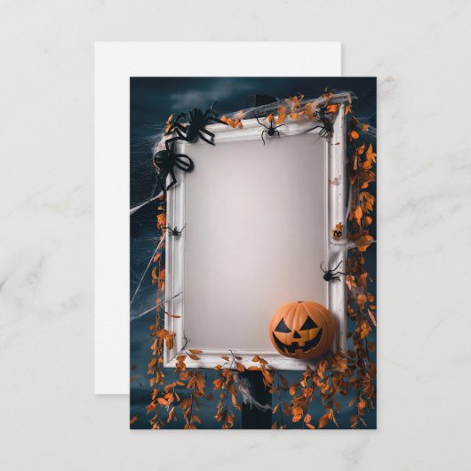 Halloween Blank Invitation Kaart #22 (Voorkant / Achterkant)