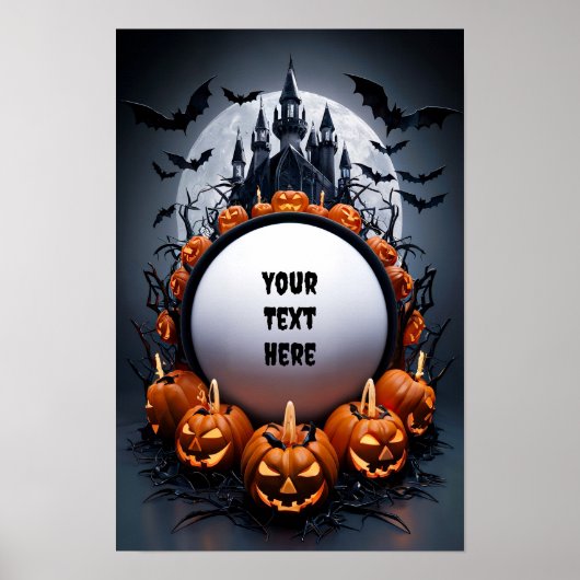 Halloween Blank Invitation Poster #2 (Voorkant)