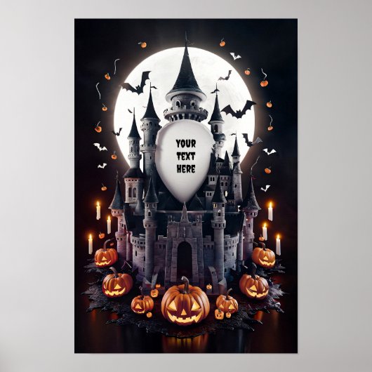 Halloween Blank Invitation Poster #3 (Voorkant)