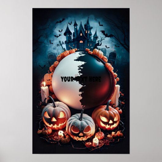 Halloween Blank Invitation Poster #7 (Voorkant)