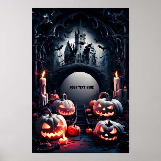 Halloween Blank Invitation Poster #9 (Voorkant)