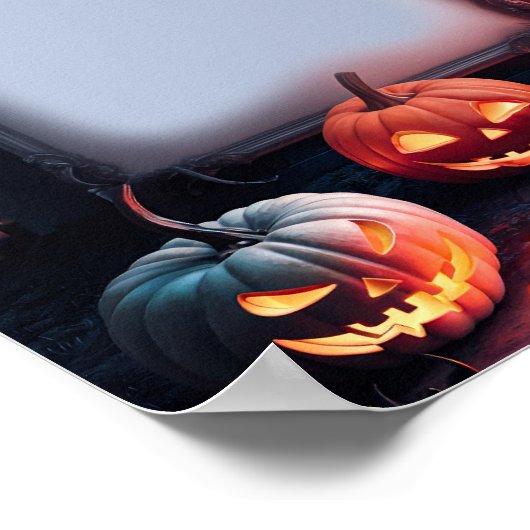 Halloween Blank Invitation Poster Lijst #11 (Hoek)