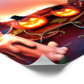 Halloween Blank Invitation Poster Lijst #12 (Hoek)