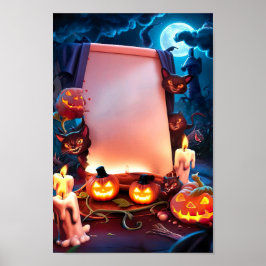Halloween Blank Invitation Poster Lijst #12