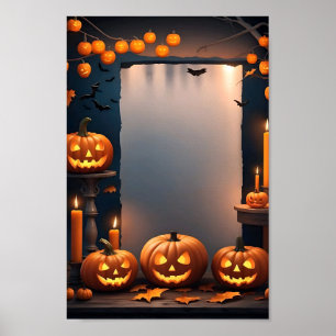 Halloween Blank Invitation Poster Lijst #13