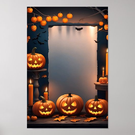Halloween Blank Invitation Poster Lijst #13 (Voorkant)