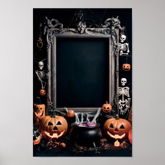 Halloween Blank Invitation Poster Lijst #5 (Voorkant)