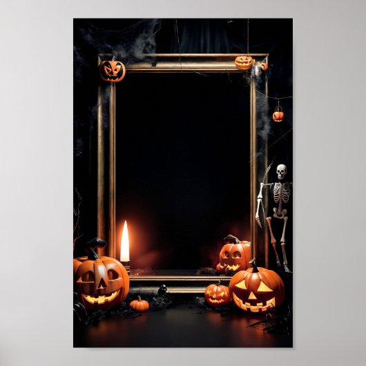 Halloween Blank Invitation Poster Lijst #6 (Voorkant)