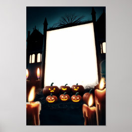 Halloween Blank Invitation Poster Lijst #7