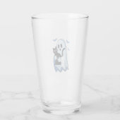 Halloween Blauwe Denim Spook en Kat Glas (Achterkant)