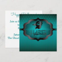 Halloween blauwgroen geest