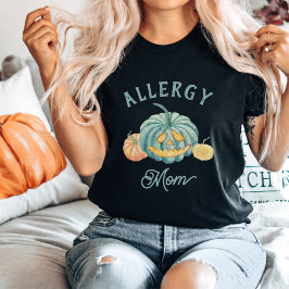 Halloween Blauwgroen Pumpkin Allergy mama T-shirt