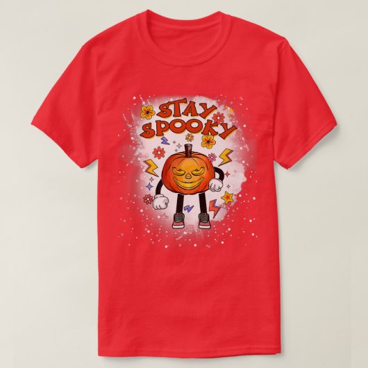 Halloween Blijf spoky eng Jack o Lantern Premium T-shirt (Design voorkant)