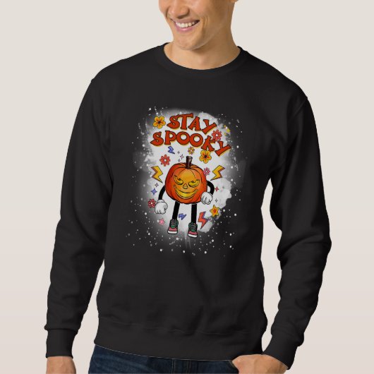 Halloween Blijf spoky eng Jack o Lantern Trui (Voorkant)