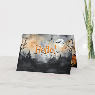 Halloween blijf veilig bedankkaart