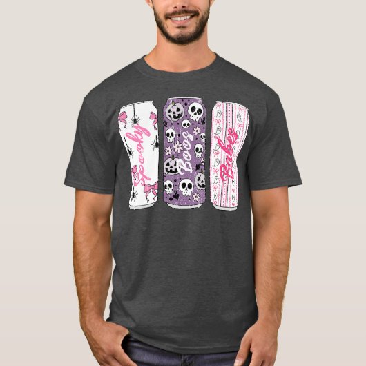 Halloween blikjes t-shirt (Voorkant)