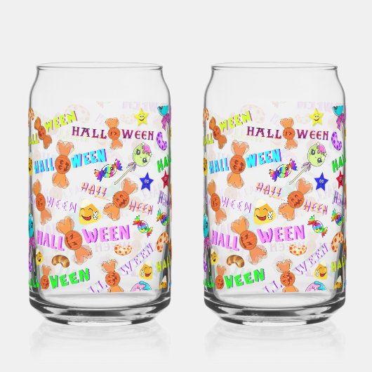 Halloween Blikvorm Glas (Voorkant)