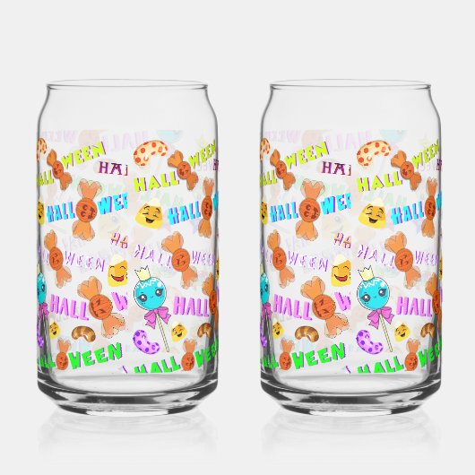 Halloween Blikvorm Glas (Rechts)