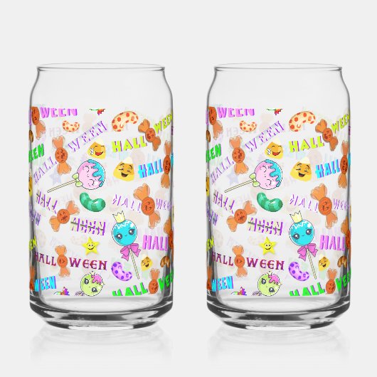 Halloween Blikvorm Glas (Achterkant)