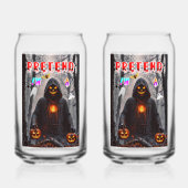 Halloween Blikvorm Glas (Achterkant)