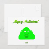 Halloween Blob Briefkaart (Voorkant / Achterkant)