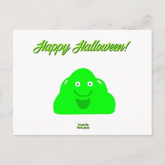 Halloween Blob Briefkaart (Voorkant)