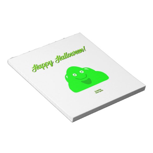 Halloween Blob Notitieblok (14 cm x 15,2 cm) (Schuin)