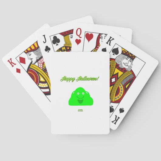 Halloween Blob-speelkaarten Pokerkaarten (Achterkant)