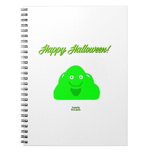 Halloween Blob Spiral Photo Notitieboek (Voorkant)