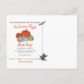 Halloween Block Party Aankondigingskaart (Achterkant)