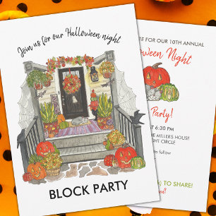 Halloween Block Party Kaart