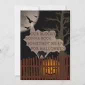 Halloween Block Party Kaart (Voorkant)