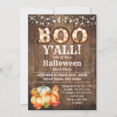 Halloween Block Party Pompoen Herfst Rustiek Kaart (Voorkant)